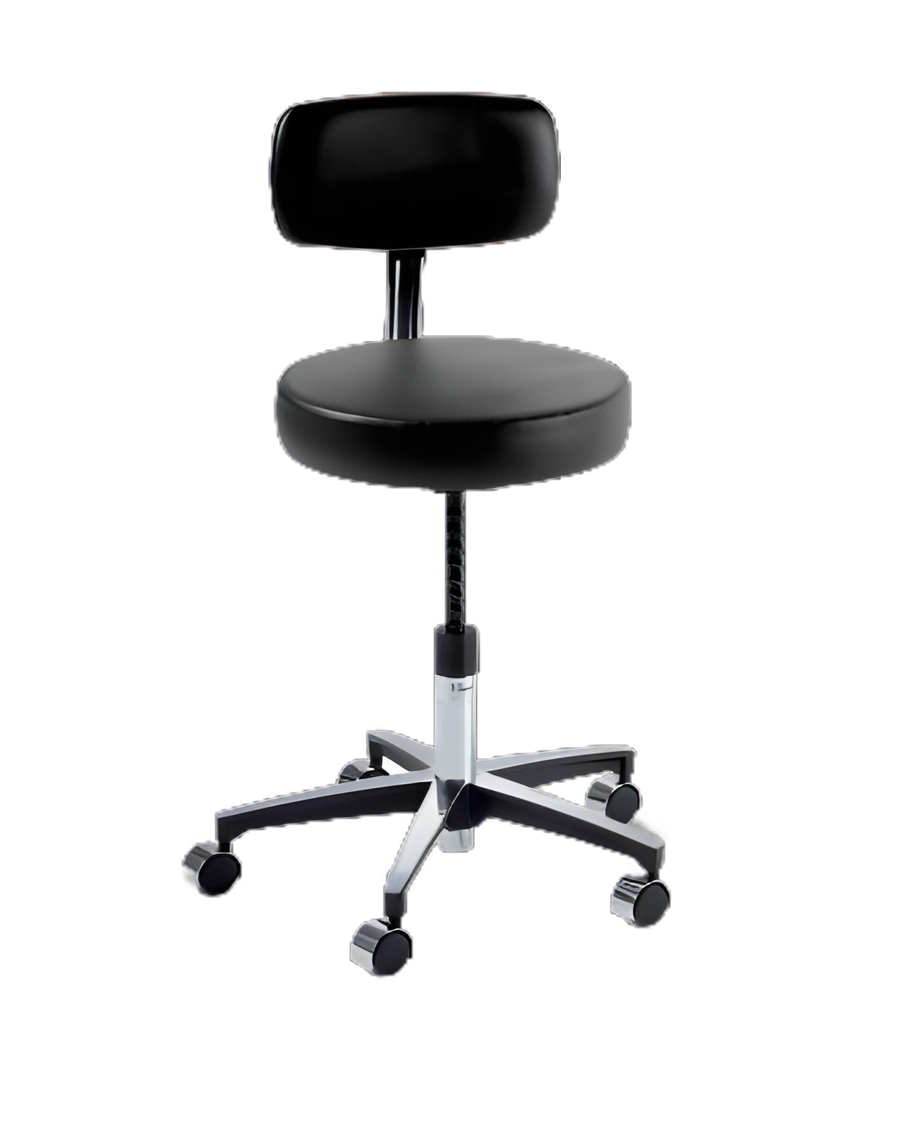 Ritter® 275 Classic Series Manual Screw Adjust Stool with Pneumatic Seat and Backrest