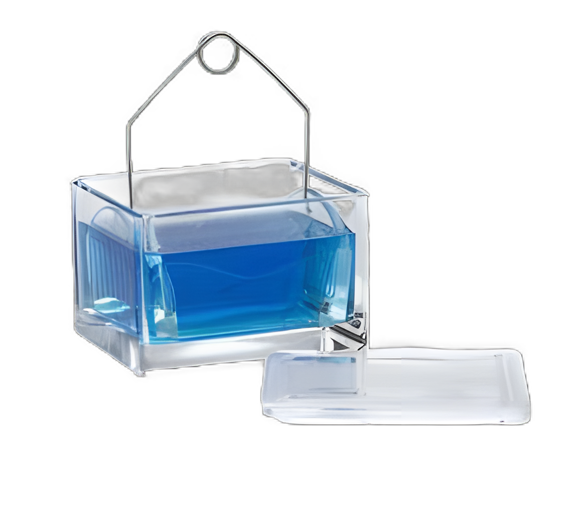 Wheaton® Glass Staining Dish with Cover for 20 Slides - Complete Set