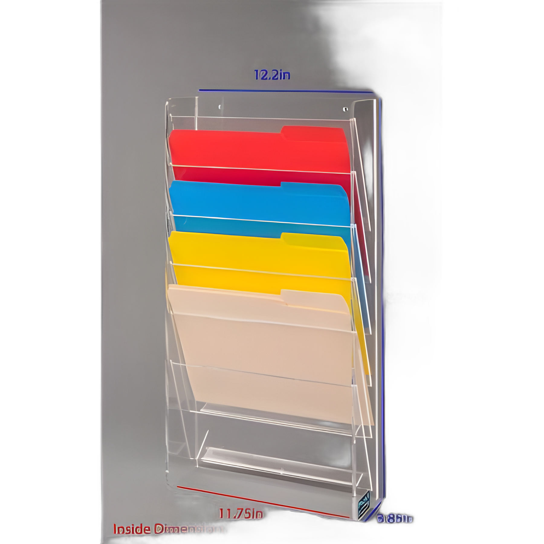 Poltex® Acrylic File Holder 11-3/4 X 12-1/5 X 23-1/2 Inch for Medical Documentation