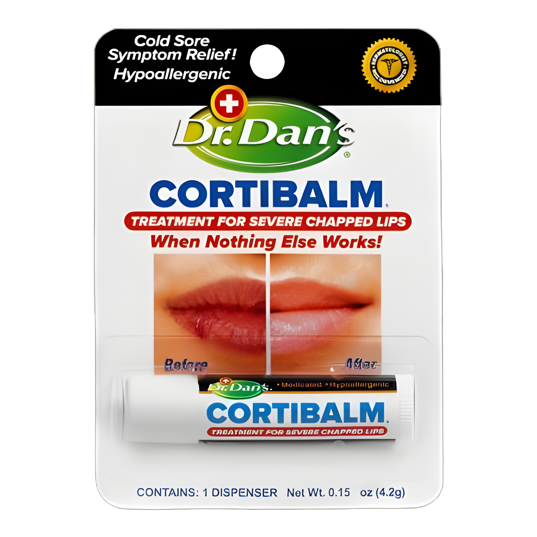Lip Balm Dr. Dan's CortiBalm™ 0.14 oz. Tube