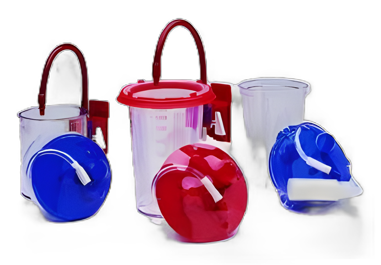 Rigid Suction Canister Kit Medi-Vac® Guardian™ 1200 mL Sealing Lid - 65651-395