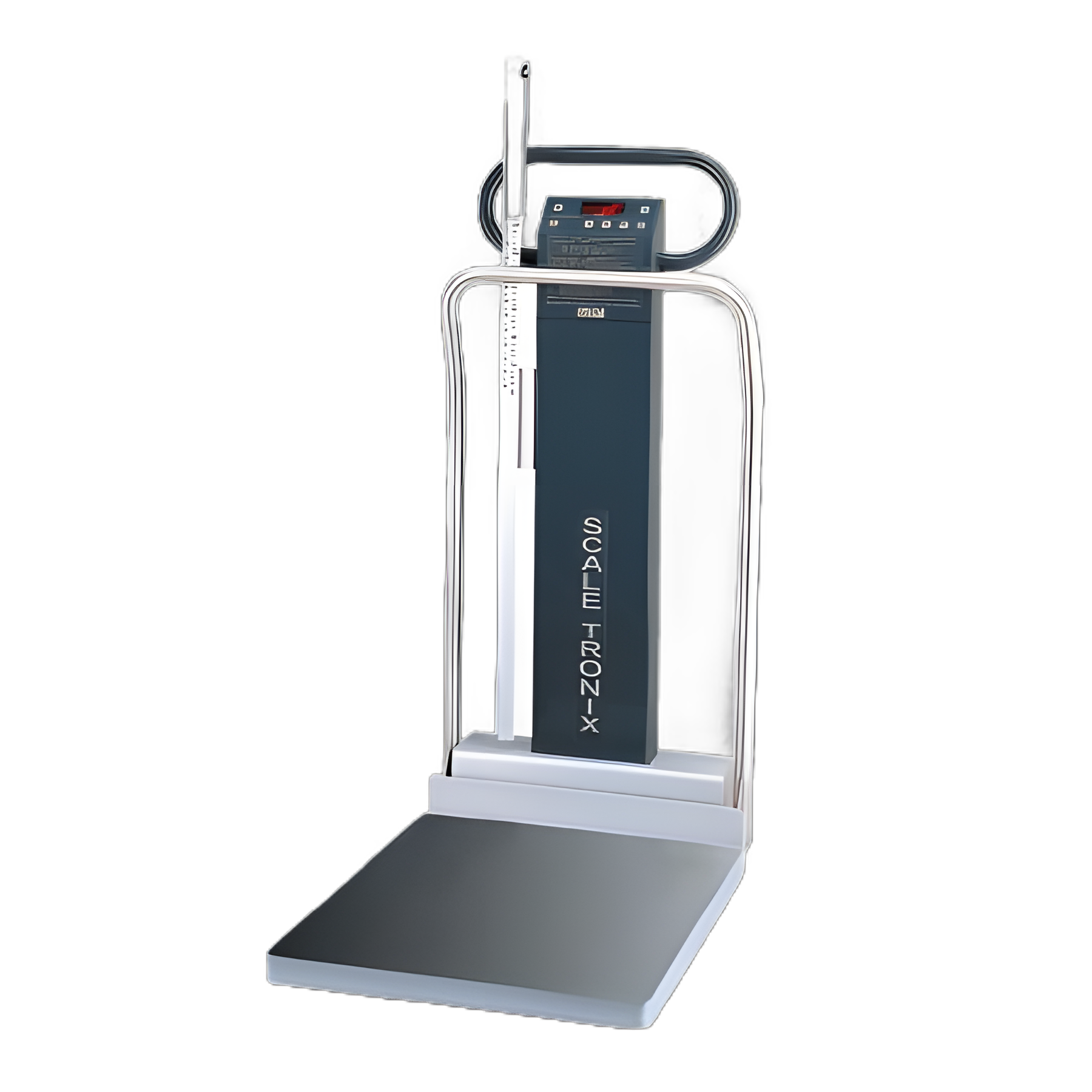 Scale-Tronix® 5002 Digital Column Scale with Handrails - 800 lbs./360 kg Capacity