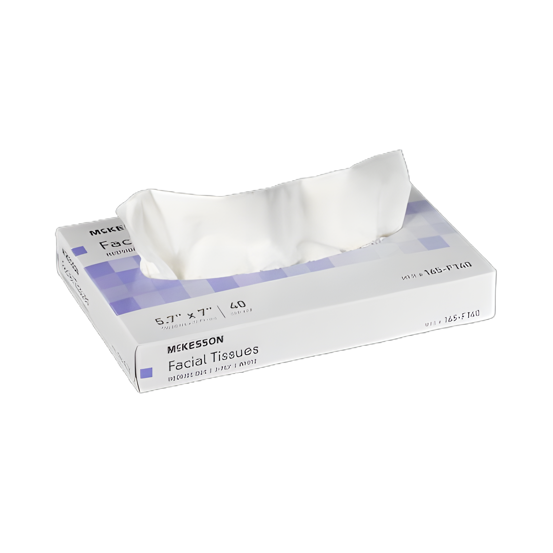 McKesson 2-Ply Facial Tissue, White, 5.7 X 7 Inch, Latex-Free - 40 Count