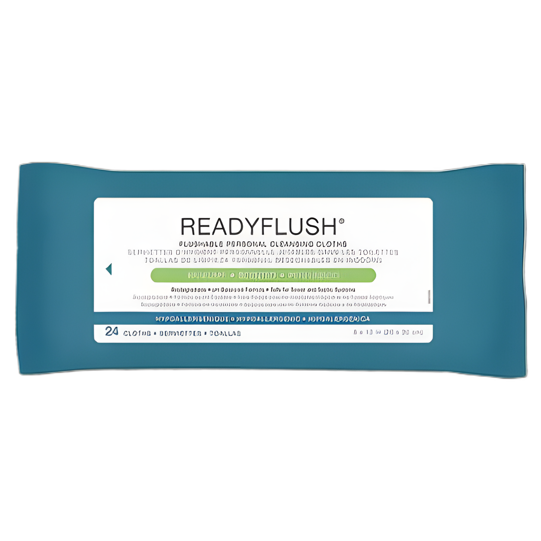 ReadyFlush Biodegradable Flushable Wipes for Personal Cleansing, Hypoallergenic, 24/Pack