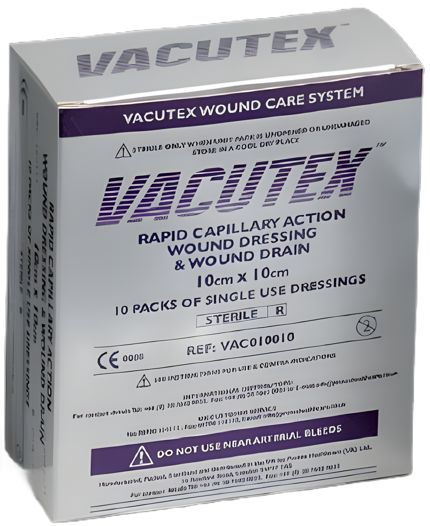 Vacutex™ Rapid Capillary Action Wound Dressing 4x4 Inch for Exudate Management