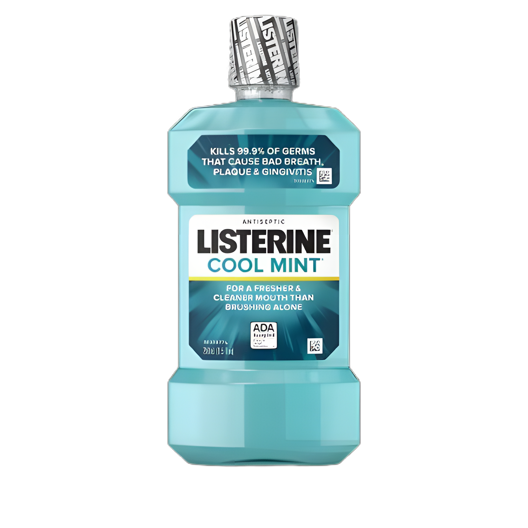 Listerine® Cool Mint Antiseptic Mouthwash, 250 mL - Fights Germs, Plaque, and Gingivitis