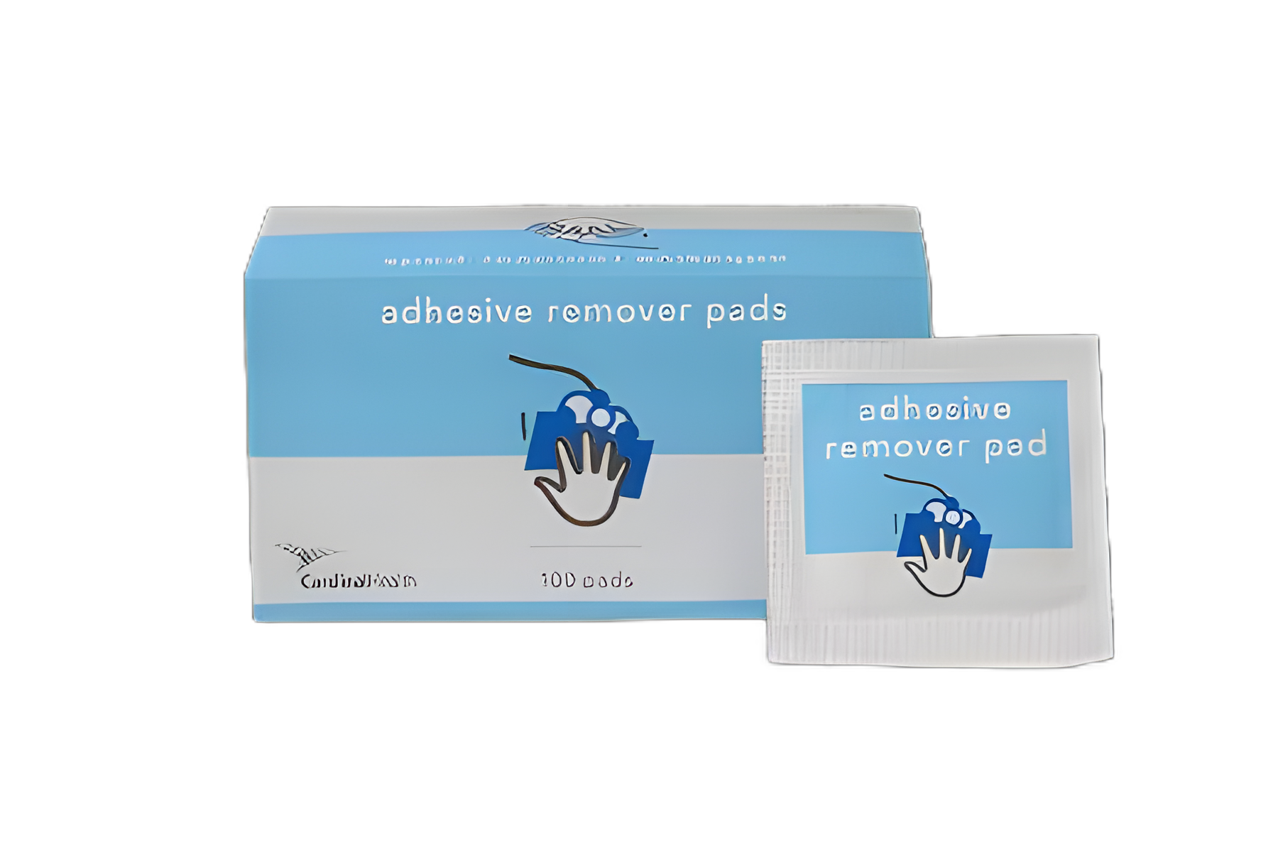 Cardinal Adhesive Remover Pads, 100 Count - Skin-Friendly, Aloe-Infused