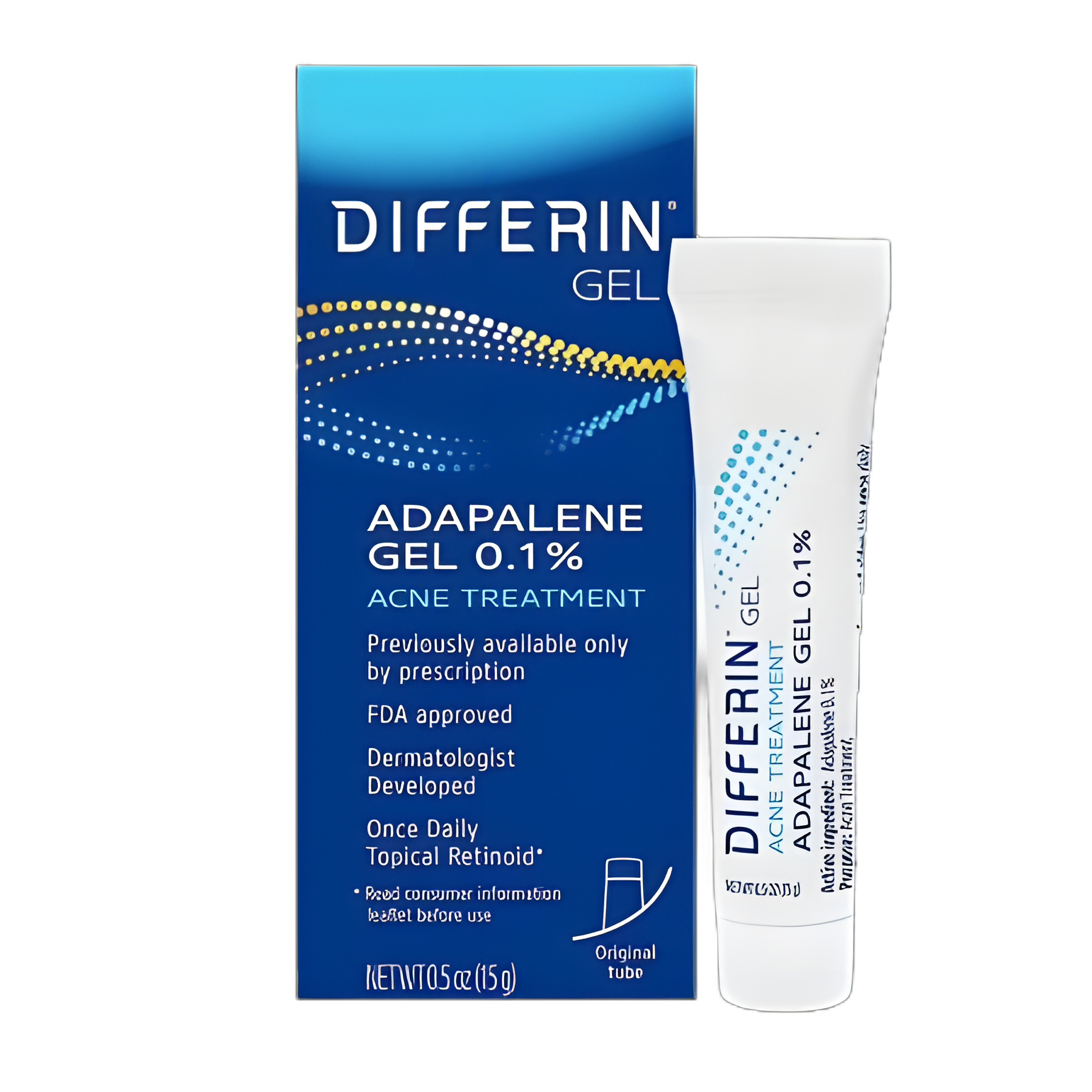 Differin Gel 15g - Adapalene 0.1% Acne Treatment