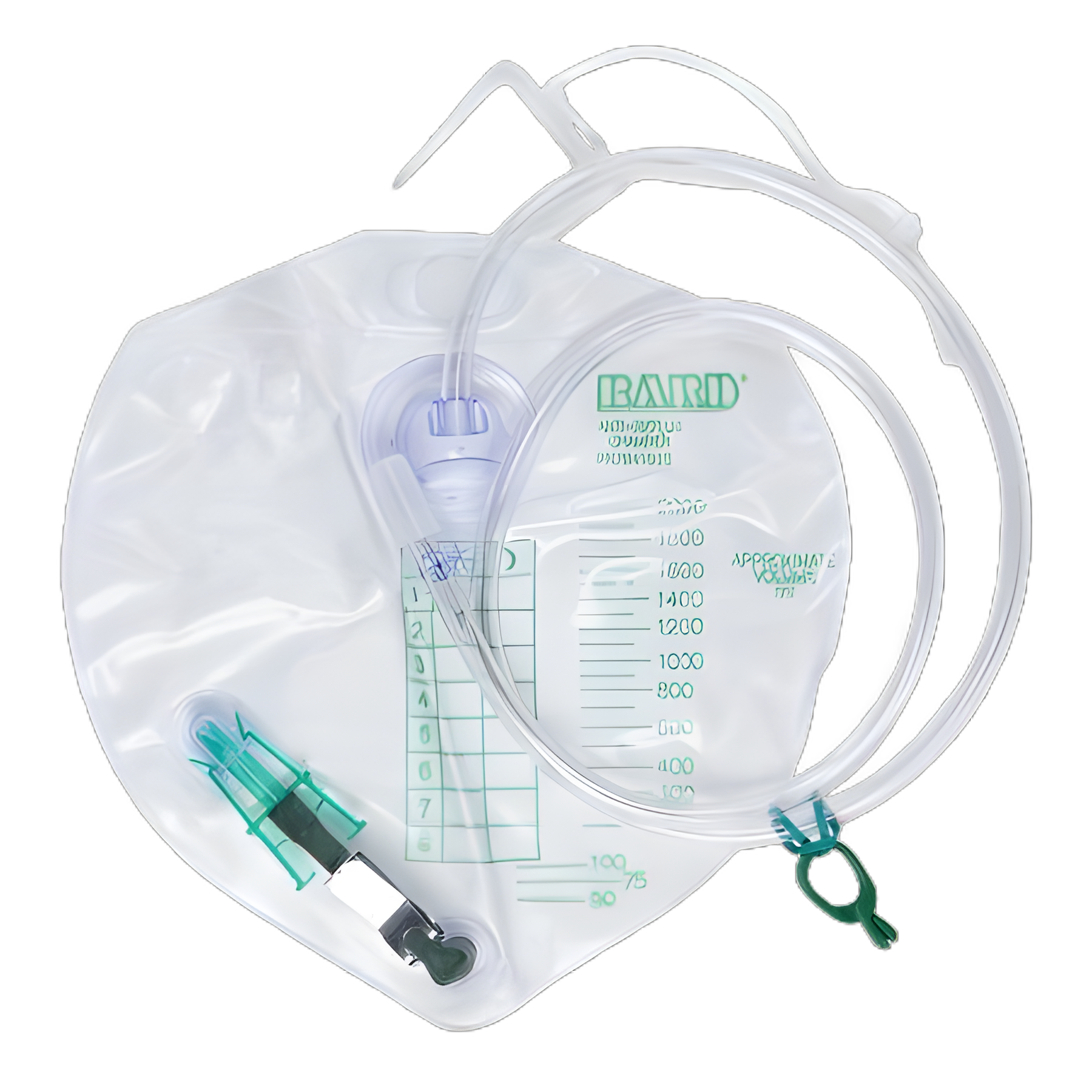 Urinary Drain Bag Bard® Anti-Reflux Valve Sterile 2000 mL Vinyl - 154002