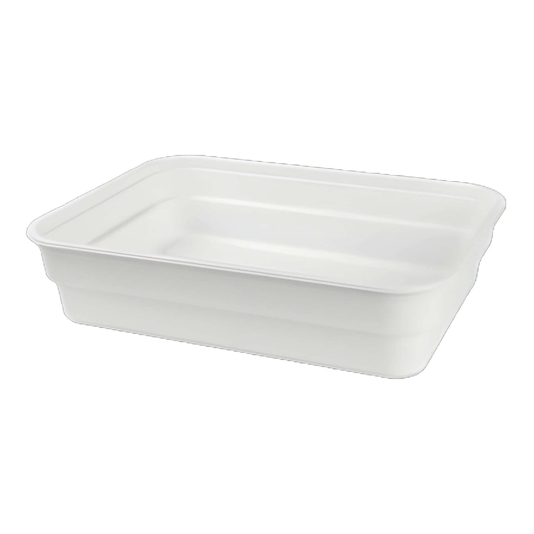 Placenta Basin Lid Medegen White, Nonslip Handle Gripping Area