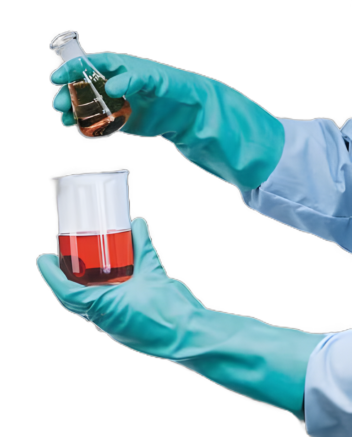 Chemical Protection Glove Fisherbrand™ X-Large Nitrile Green 13 Inch Straight Cuff NonSterile