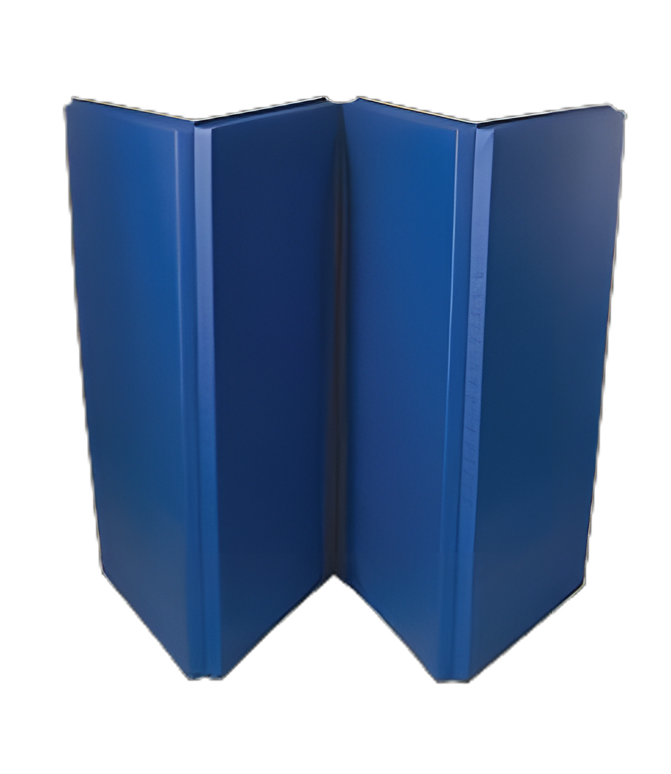 AliMed® Accordion Folding Mat Blue Polyurethane Foam 4 X 8 Foot