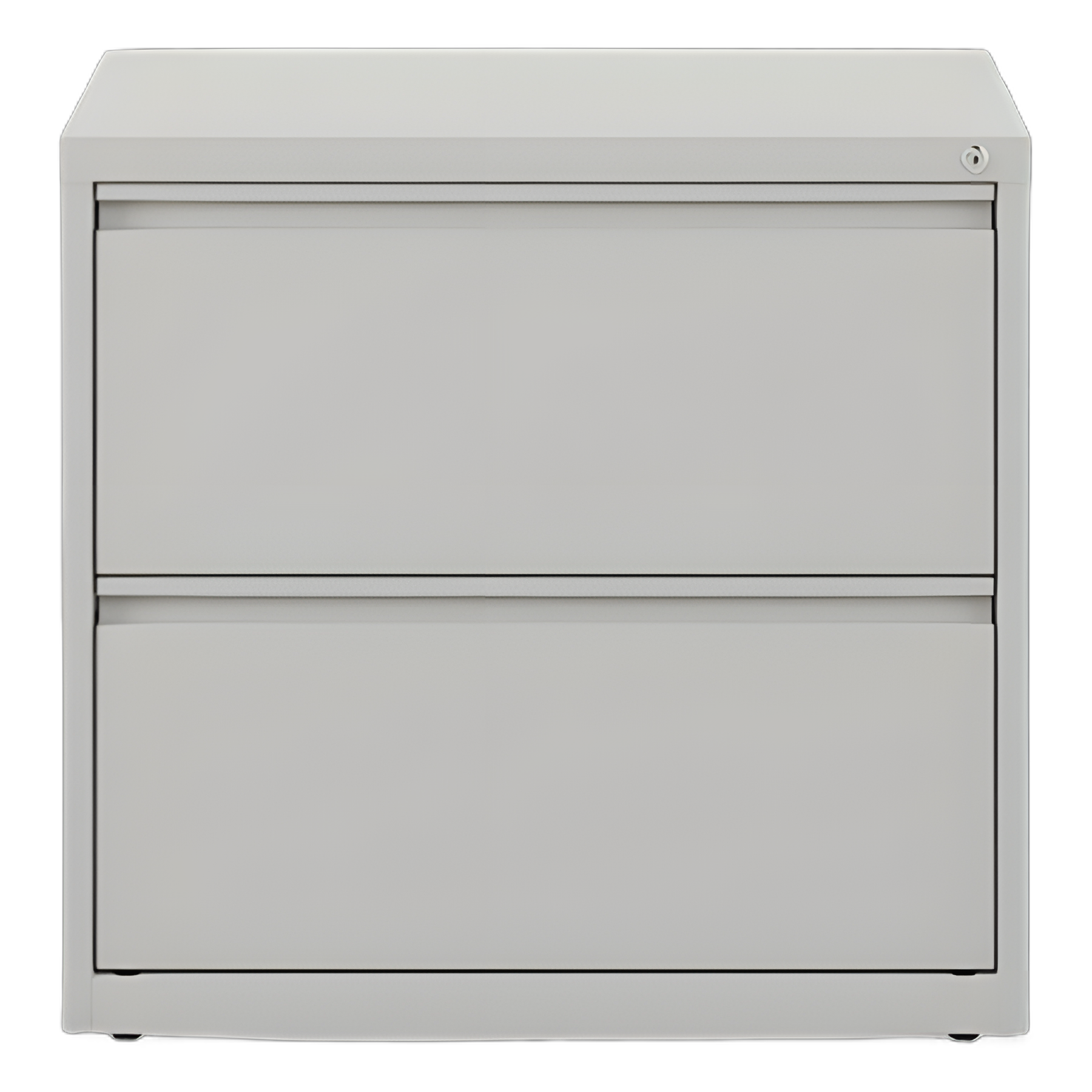 Lateral File, 2 Legal/Letter-Size File Drawers, Light Gray, 36" x 18.63" x 28"