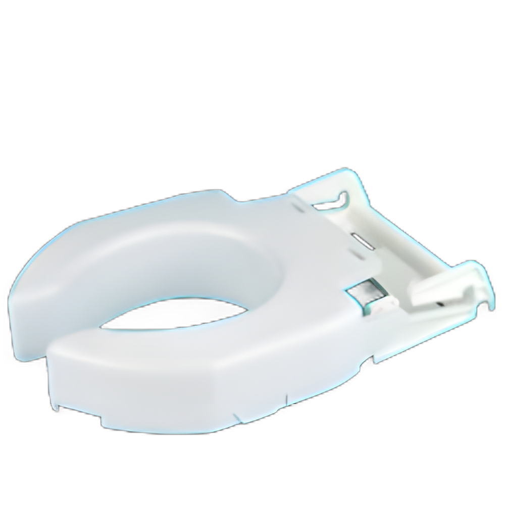 Raised Toilet Seat Secure-Bolt™ 3 Inch Height White 600 lbs. Weight Capacity - 725680000