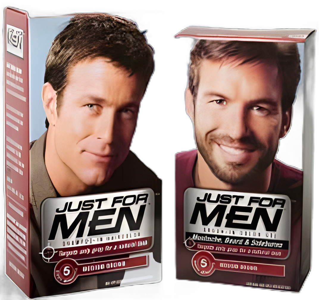 Hair Color Just for Men® Targets only the gray hair, replaces it with subtle tones that match your natural hair color
