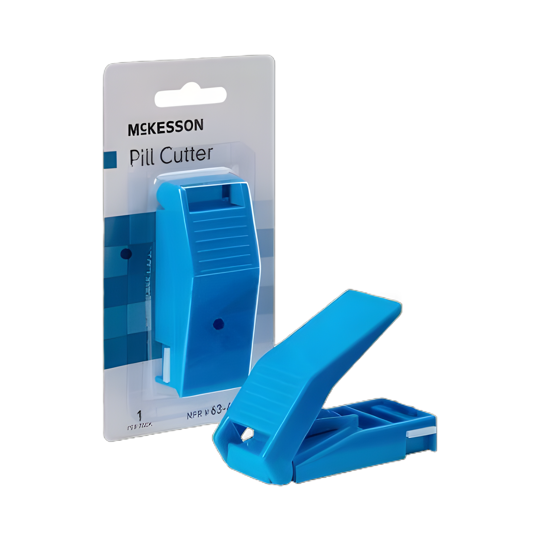 Pill Cutter McKesson Hand Operated Blue