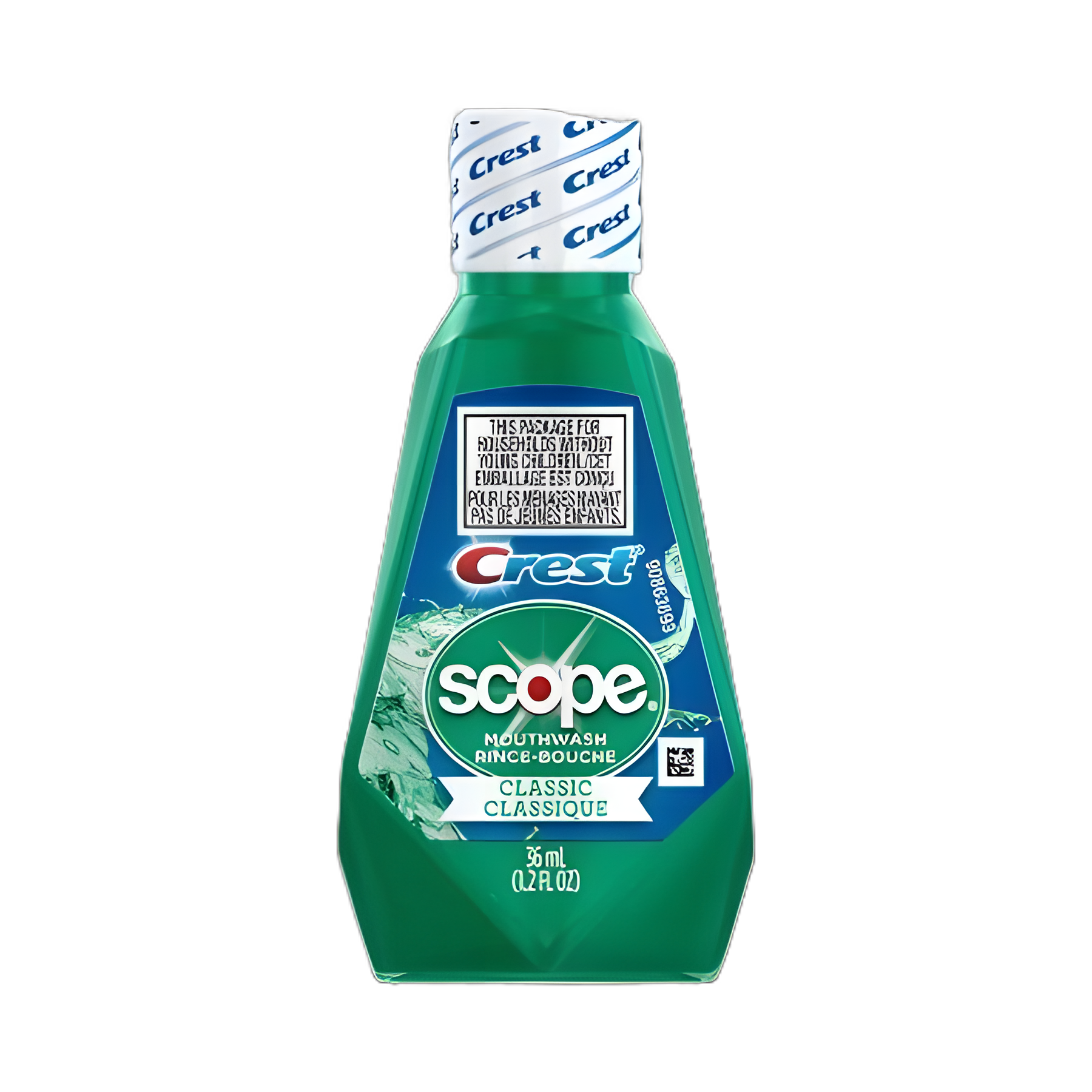 Crest Scope Classic Mouthwash 1.2 oz - Original Mint for Oral Hygiene