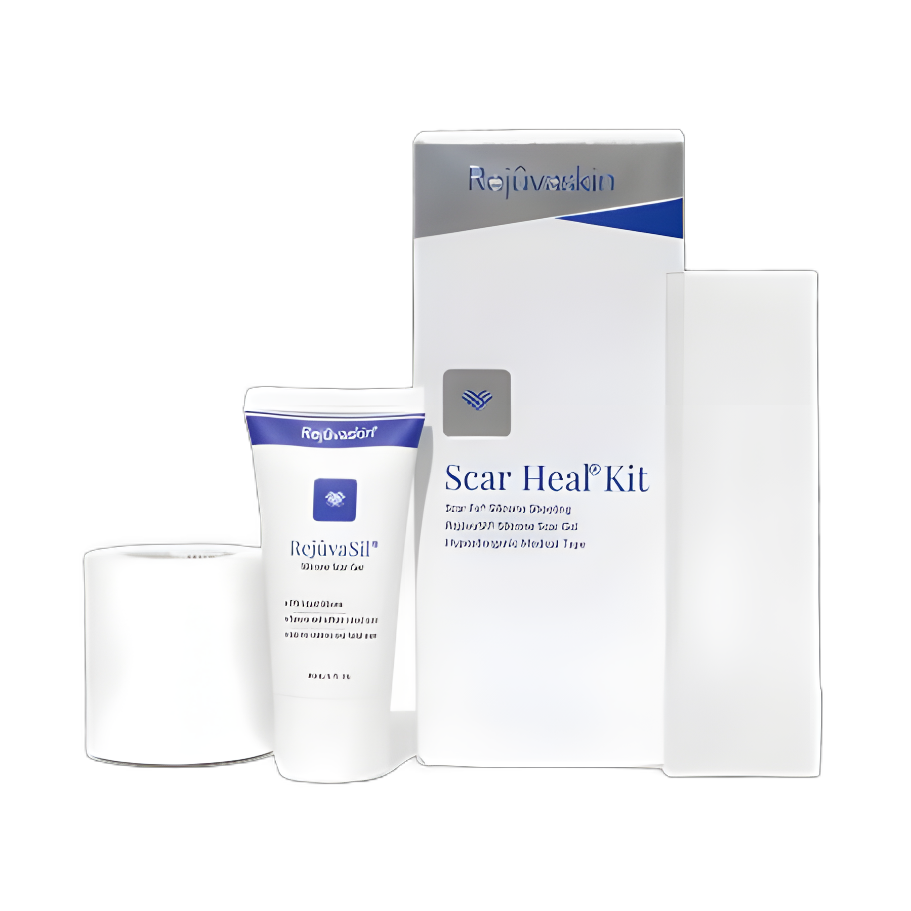 Rejuvaskin Scar Heal Scar Management Kit - Silicone Sheet & Gel for Scar Reduction