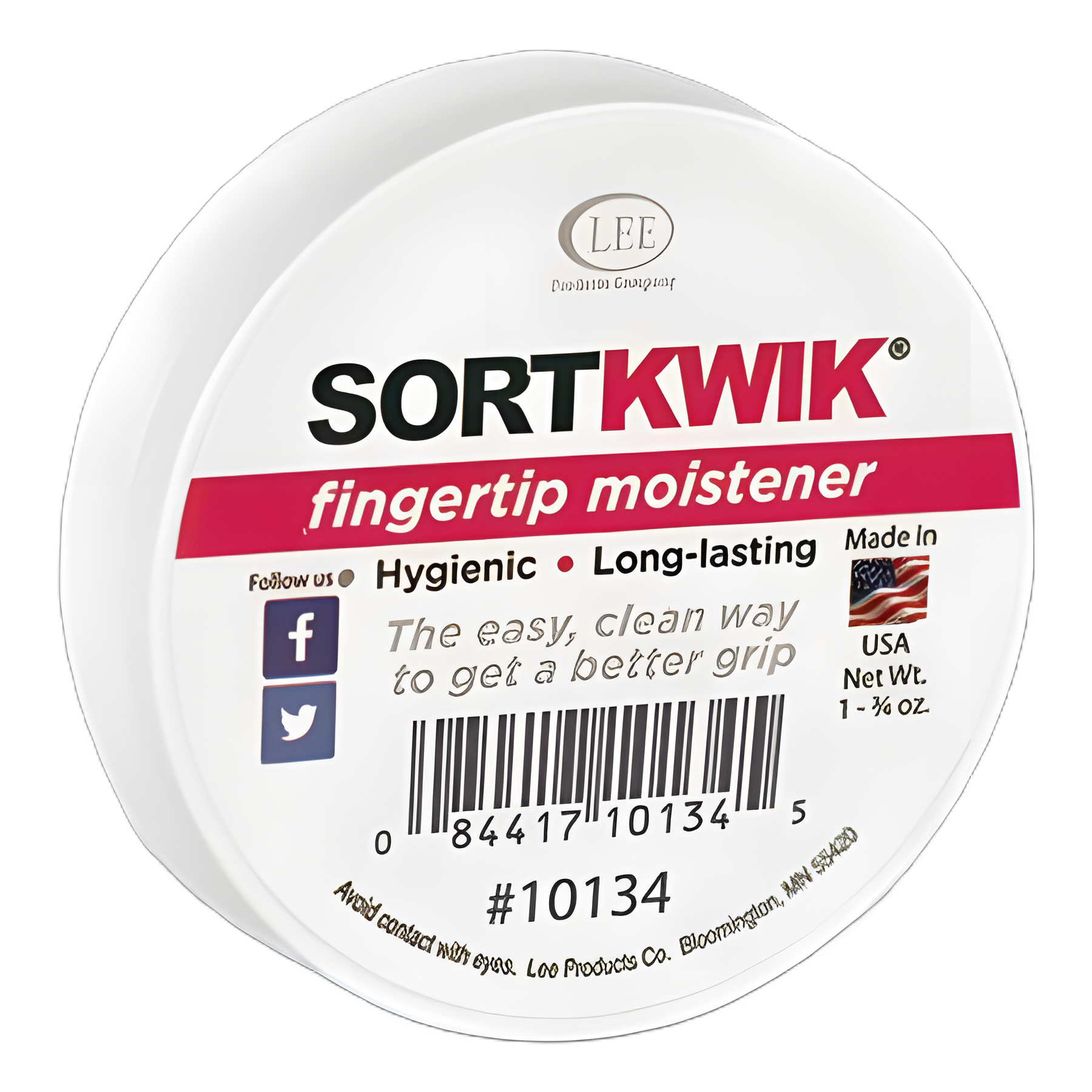 Sortkwik Fingertip Moisteners, 1.75 oz, Pink