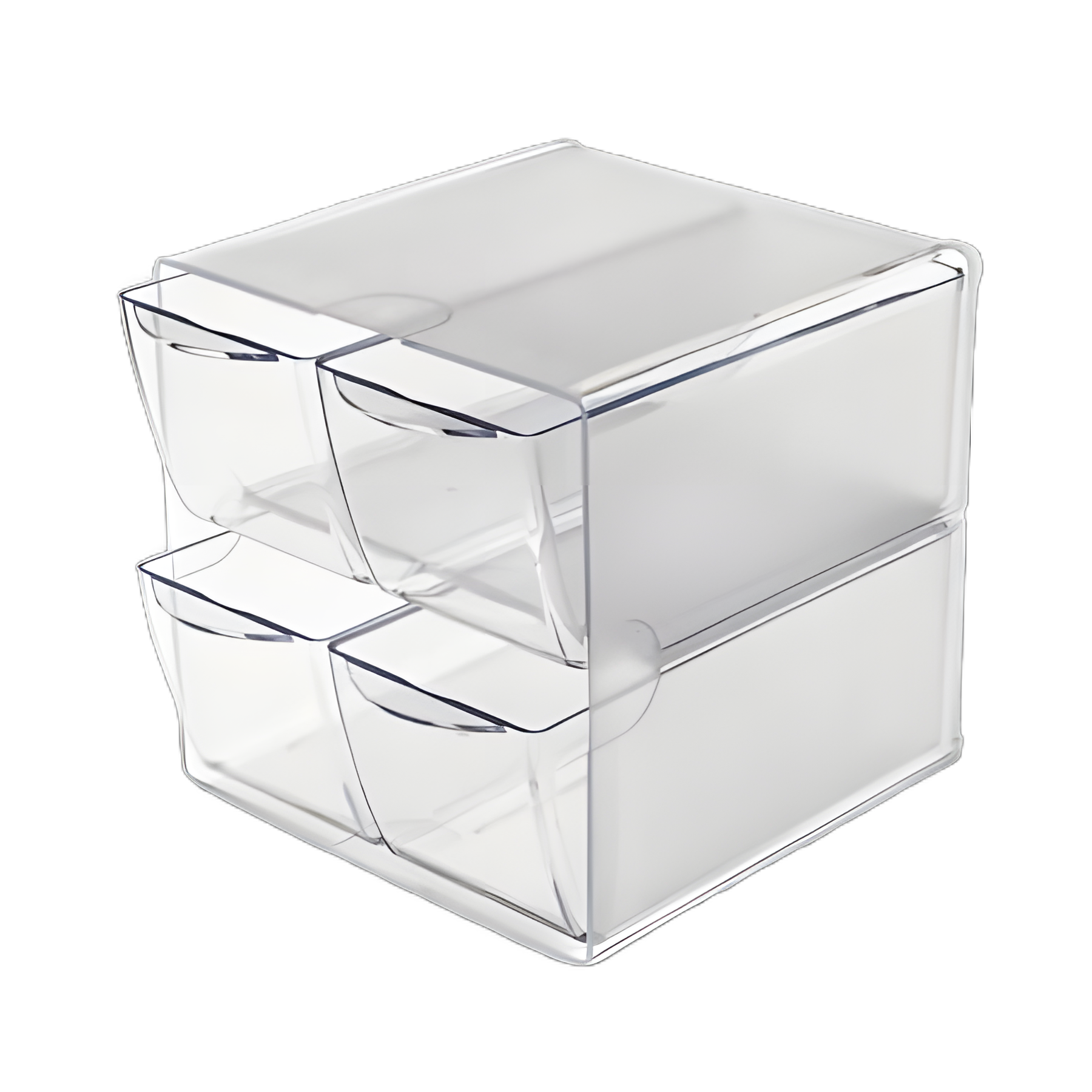 4 Drawer Organizer Bin for Medical Supplies - Clear Plastic