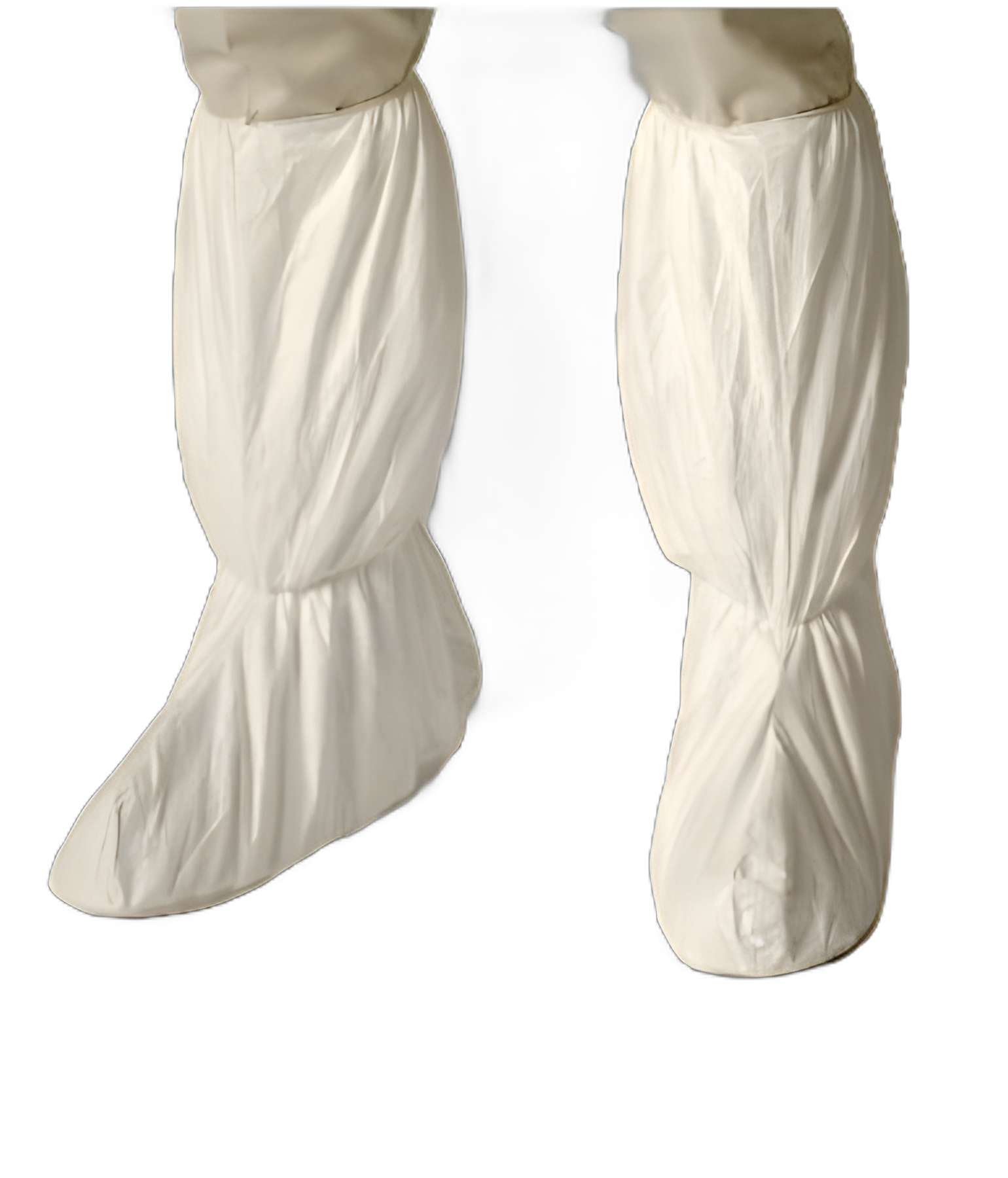 Cleanroom Boot Cover DuPont™ Tyvek® IsoClean® Large Knee High PVC Sole White NonSterile