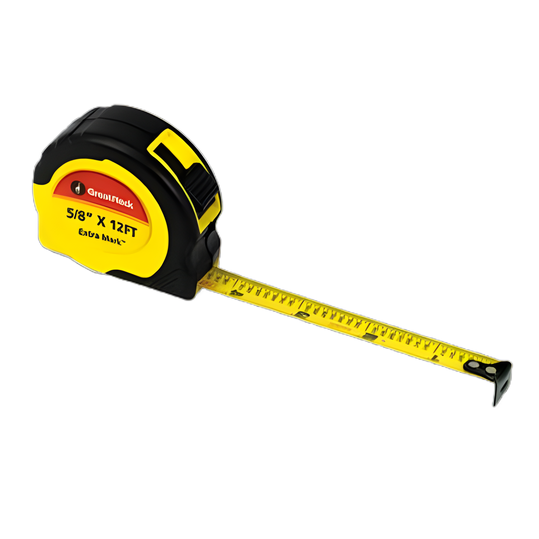 ExtraMark Power Tape, 0.63" x 12 ft, Steel, Yellow/Black