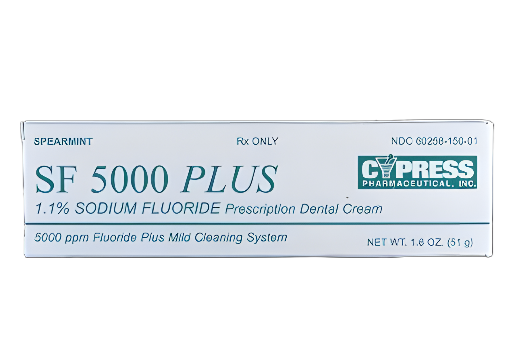 SF 5000 Plus® Sodium Fluoride 1.1% Dental Cream Tube 1.8 oz.
