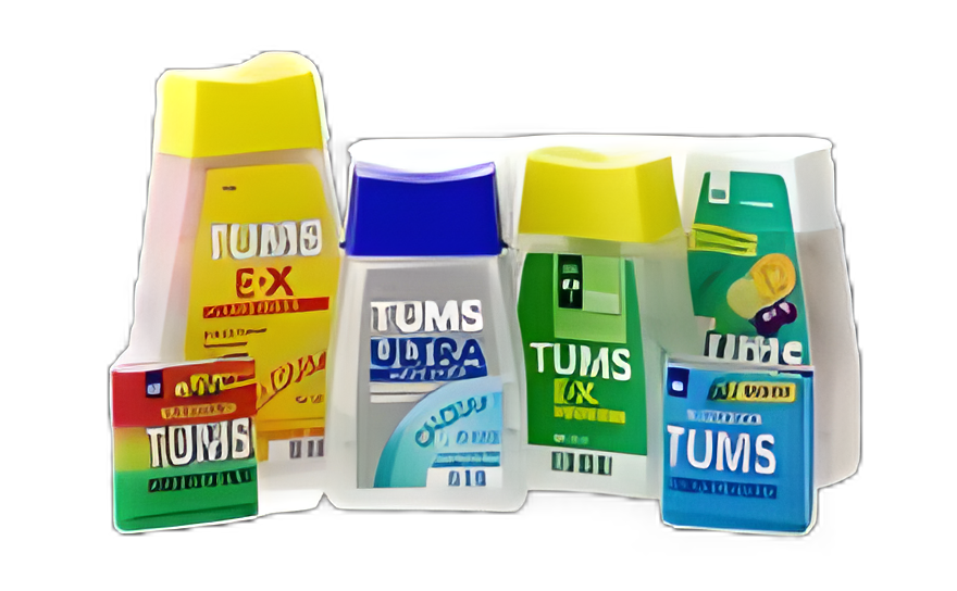 Antacid Tums® Extra Strength 750 mg Strength Chewable Tablet 96 per Bottle - 00135007425