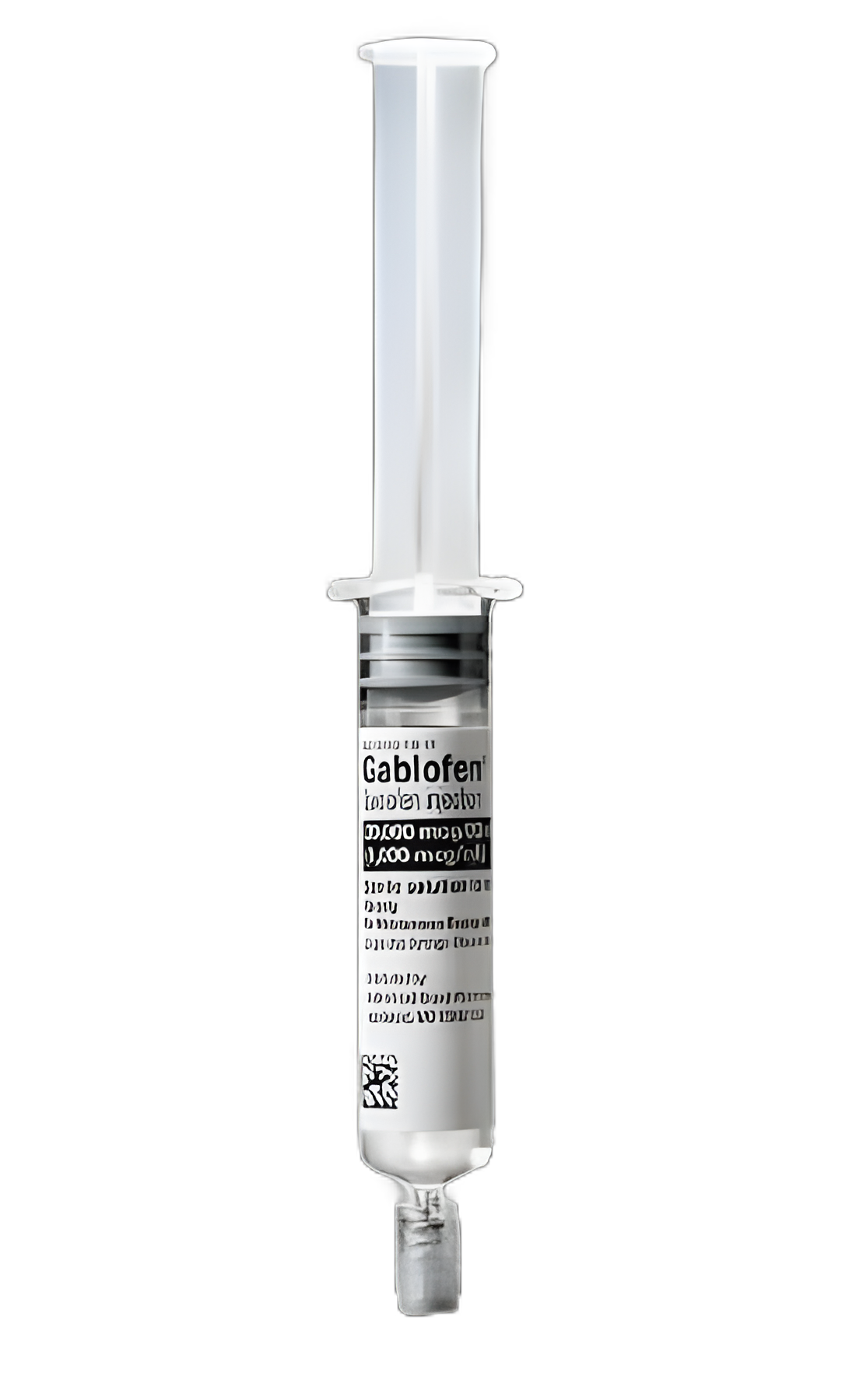 Gablofen Baclofen 1,000 mcg/mL Injection: Prefilled Syringe 20 mL for Muscle Relaxation