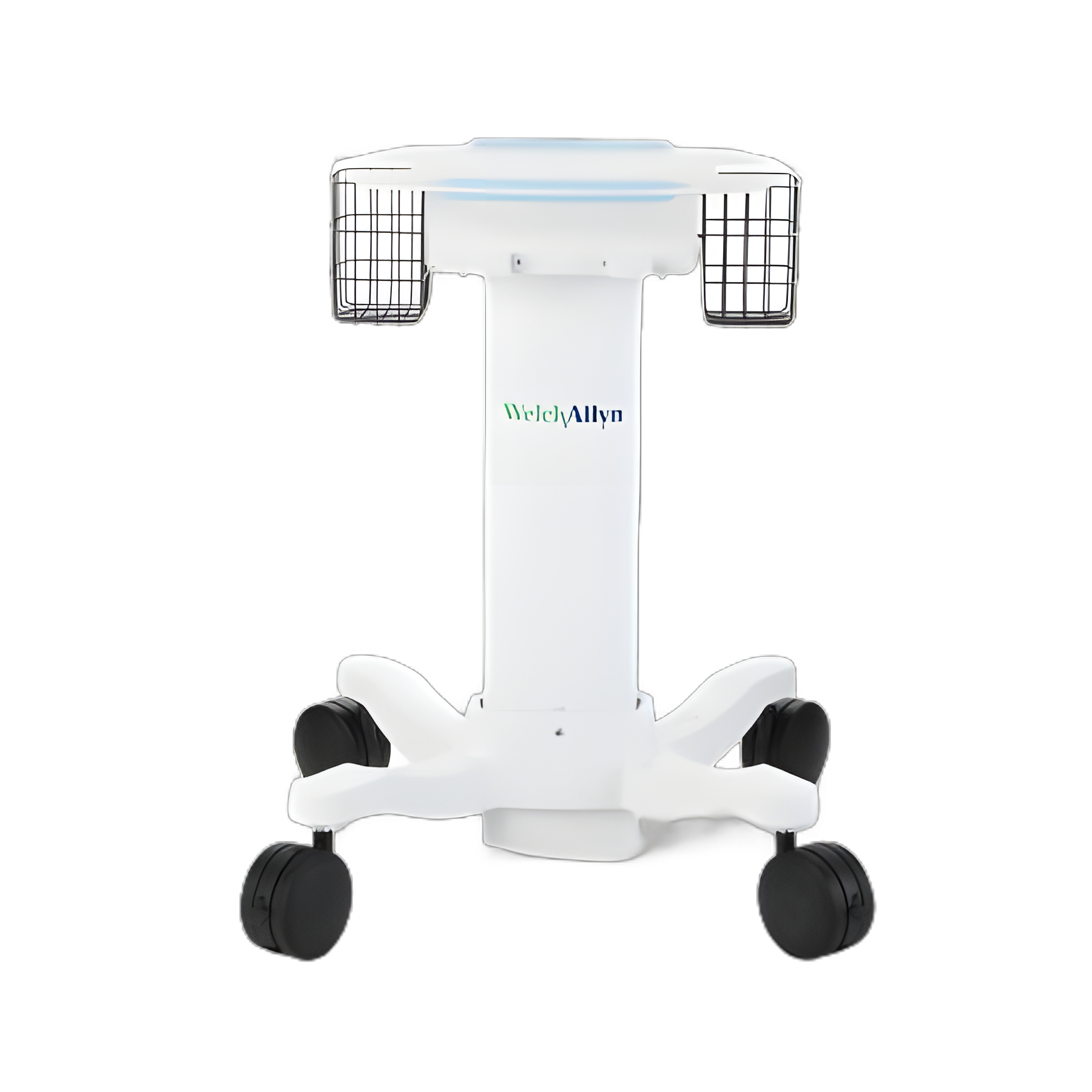 Electrocardiograph Roll Stand Welch Allyn 28 W x 15 H x 38 D Inches White Lower Shelf Not Included