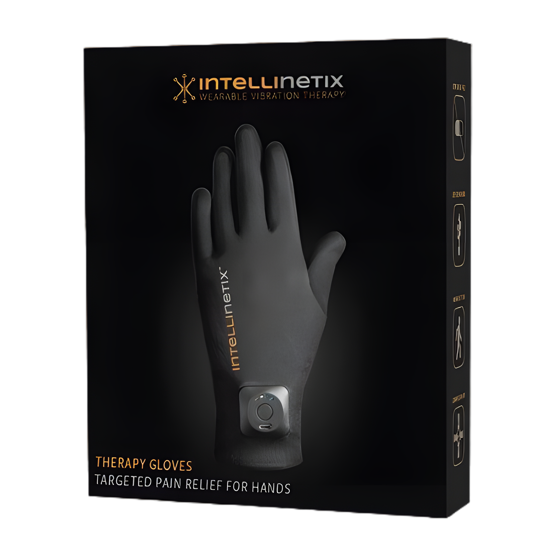 Intellinetix® Vibration Therapy Gloves for Pain Relief - Left & Right Hand, Small