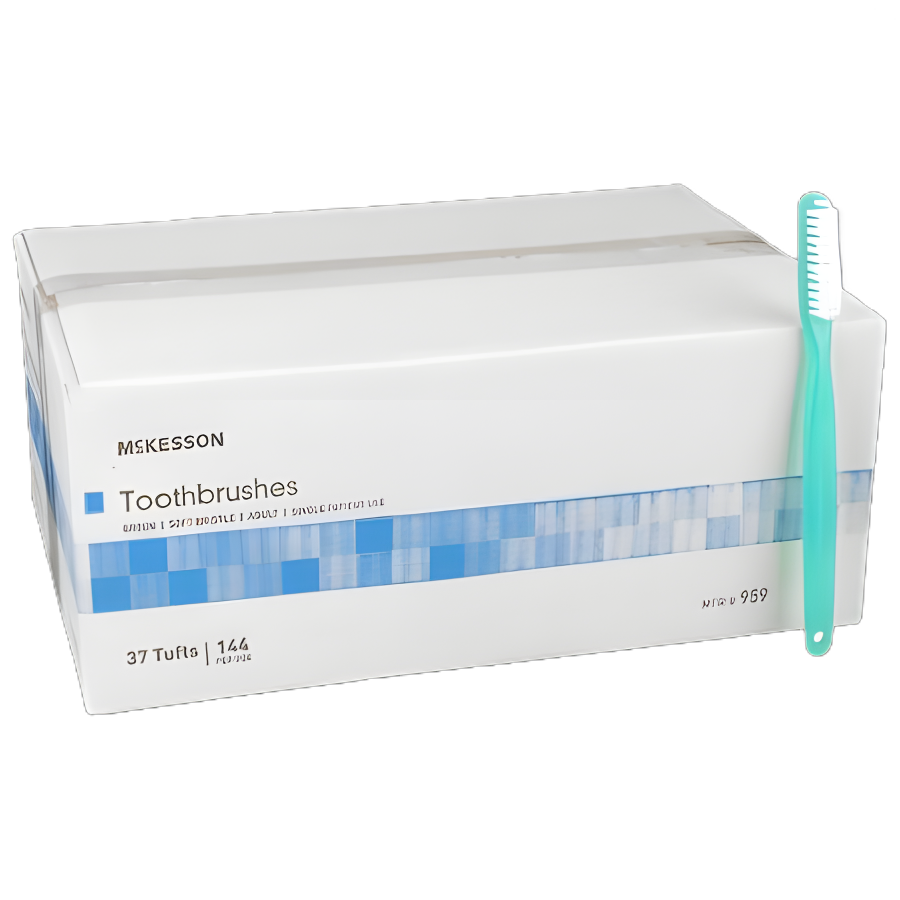 Toothbrush McKesson Green Adult Soft