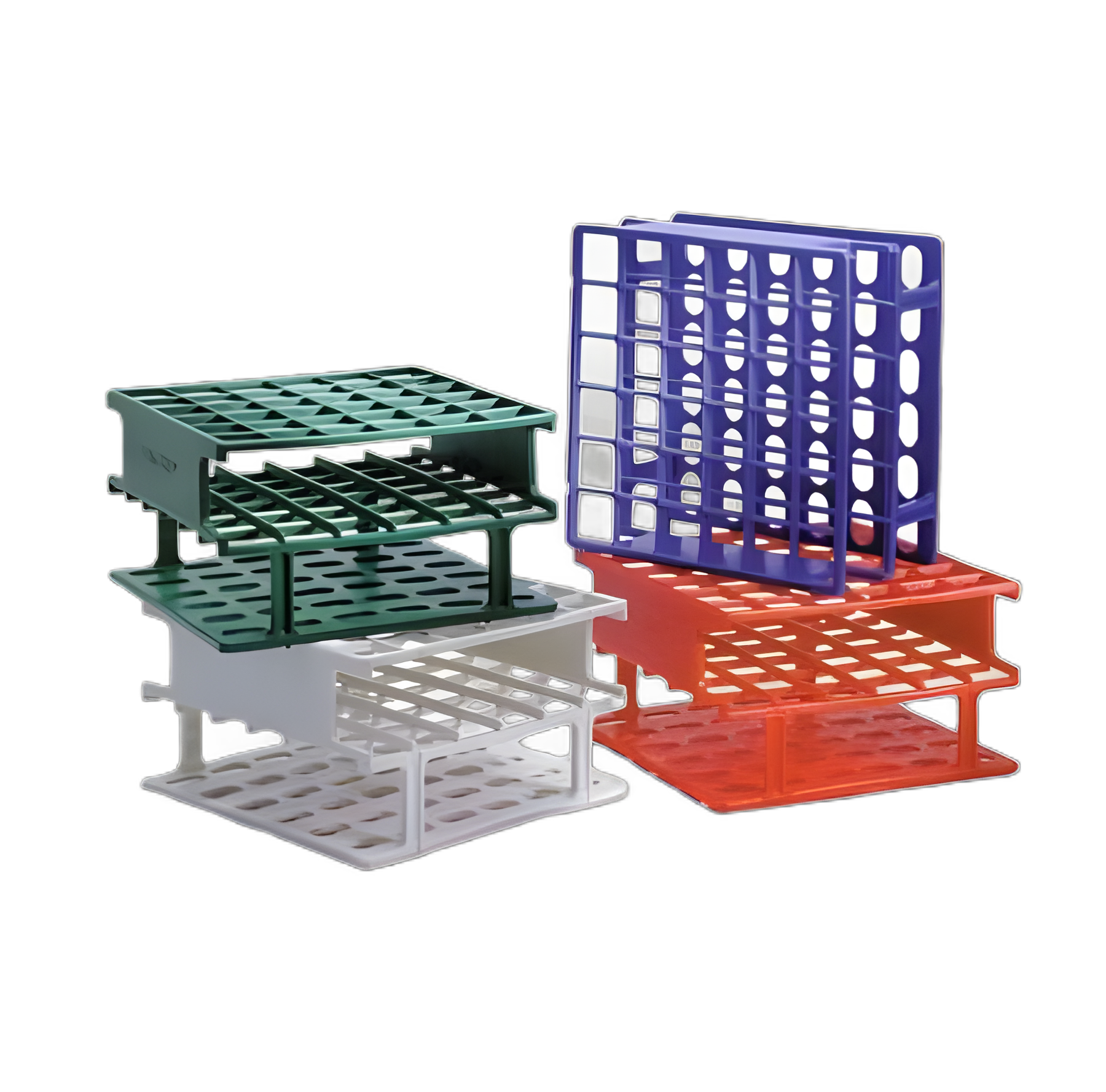 Blood Tube Rack 36 Place 16 mm Tube Size Blue 2-1/2 X 5 X 5 Inch