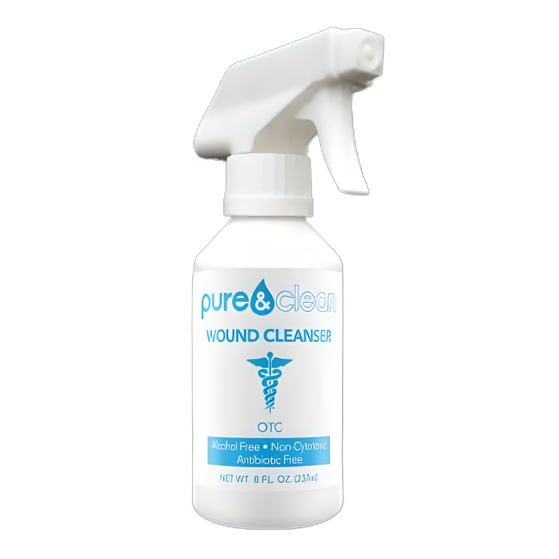 Pure&Clean® Antimicrobial Wound Cleanser, 8 oz. NonSterile Spray Bottle