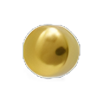 Mini Ear Piercing Stud MediStuds® 24K Gold Plated Stainless Steel Gold Ball Traditional Mount - MS2010PM
