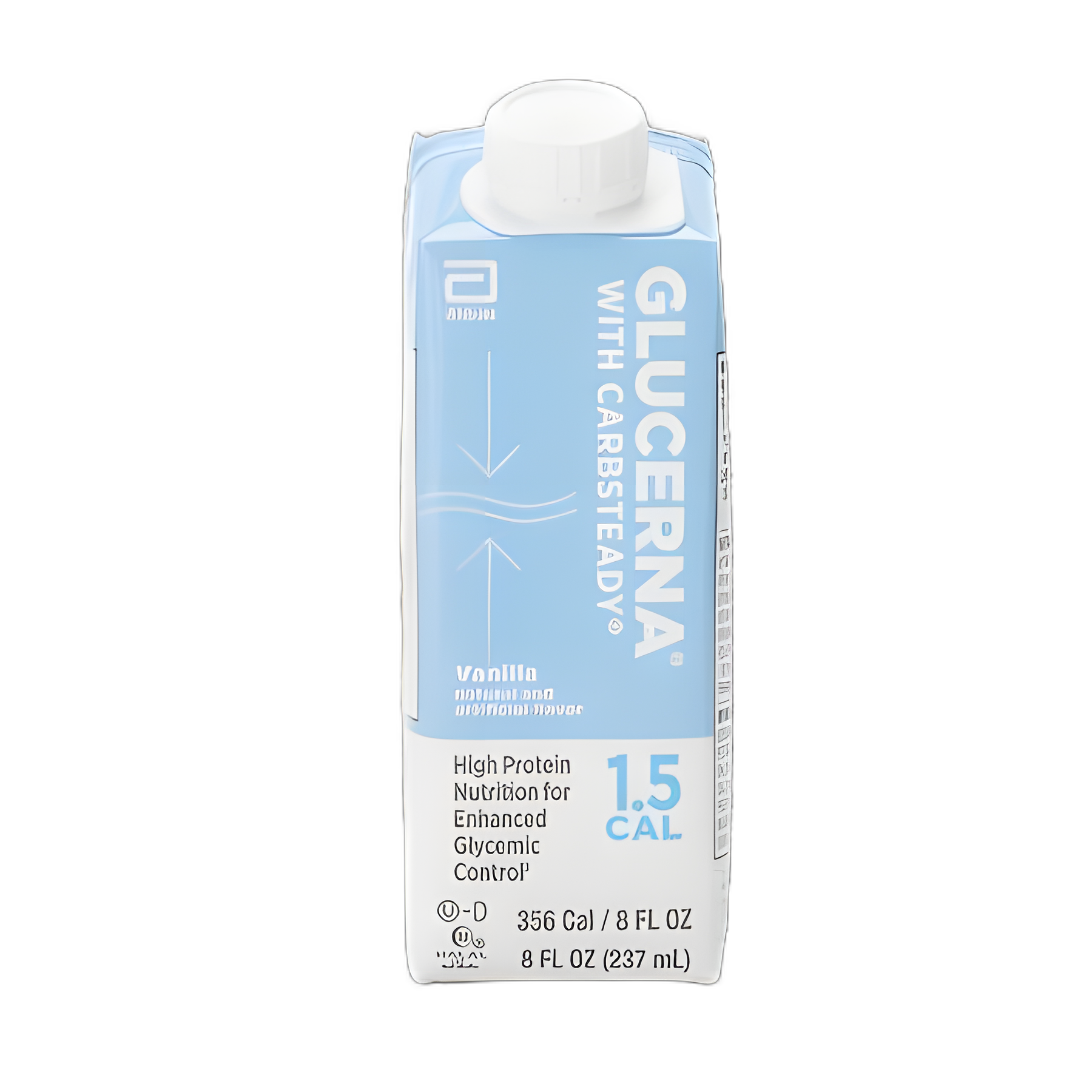 Glucerna 1.5 Cal Vanilla Liquid Nutrition for Diabetics, 8 oz Carton