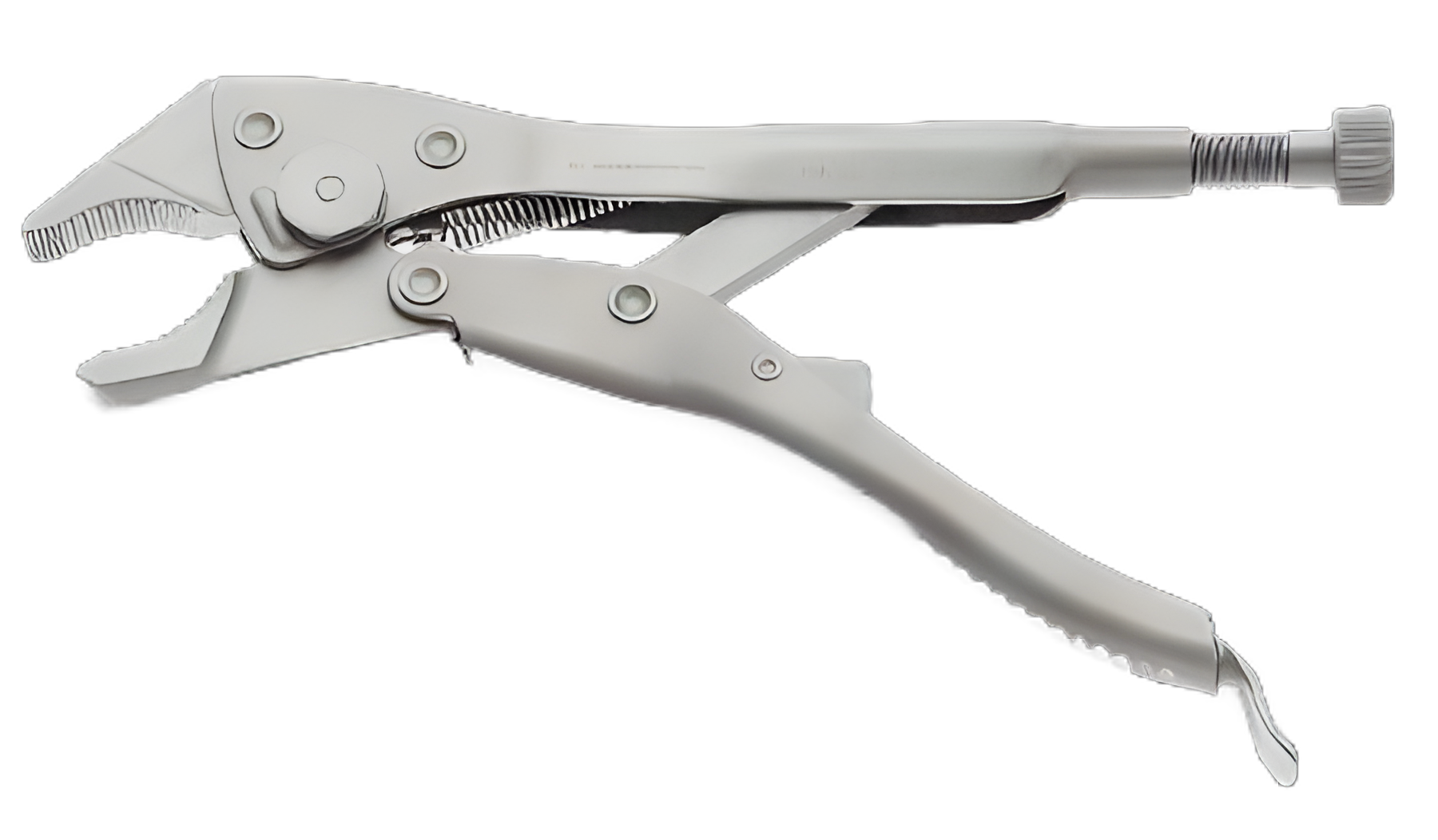 Locking Pliers KMedic® 6-3/4 Inch Stainless Steel Heavy Duty Serrated Jaws 7 mm Wide