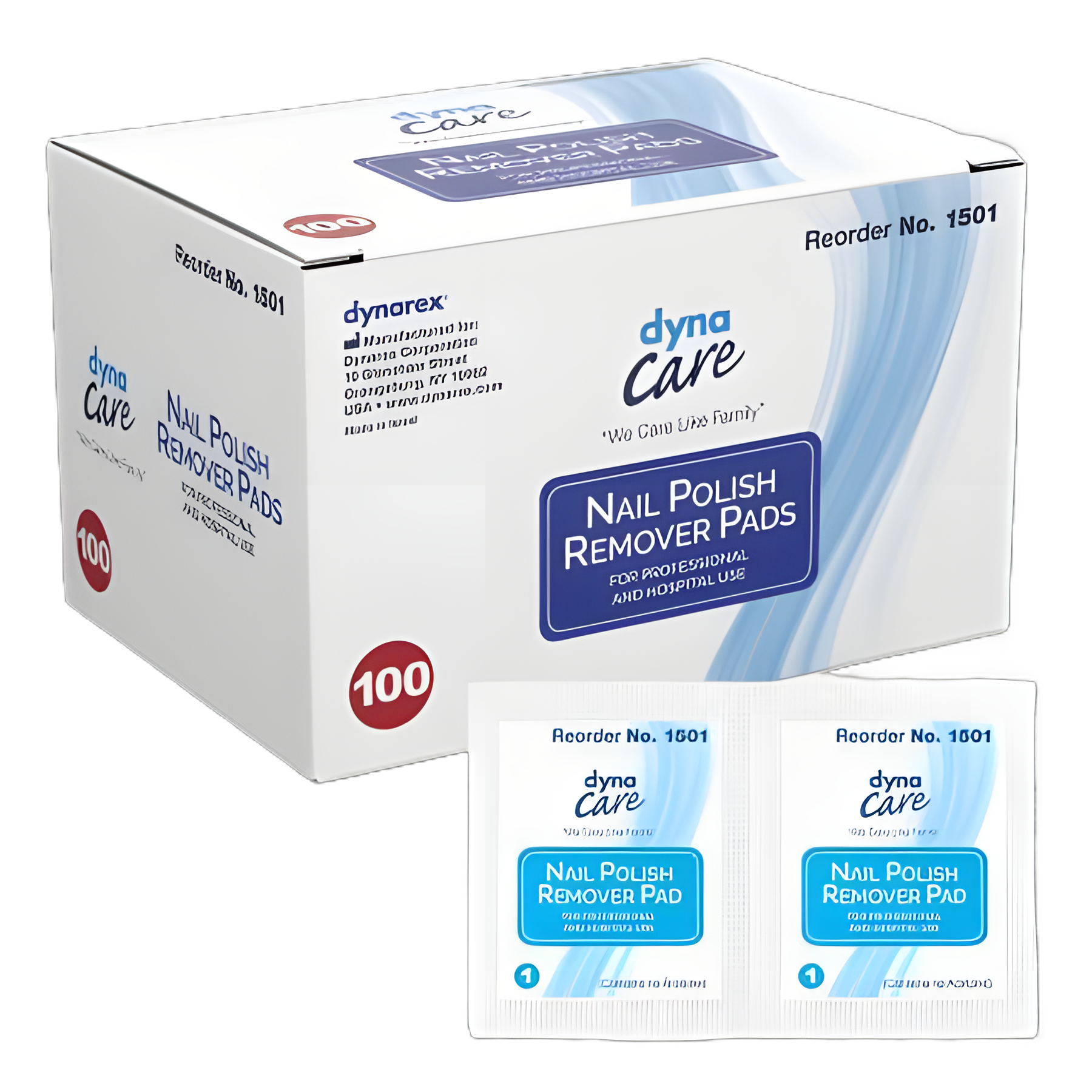 Nail Polish Remover Pad dynaCare 1.97 X 2.48 Inch