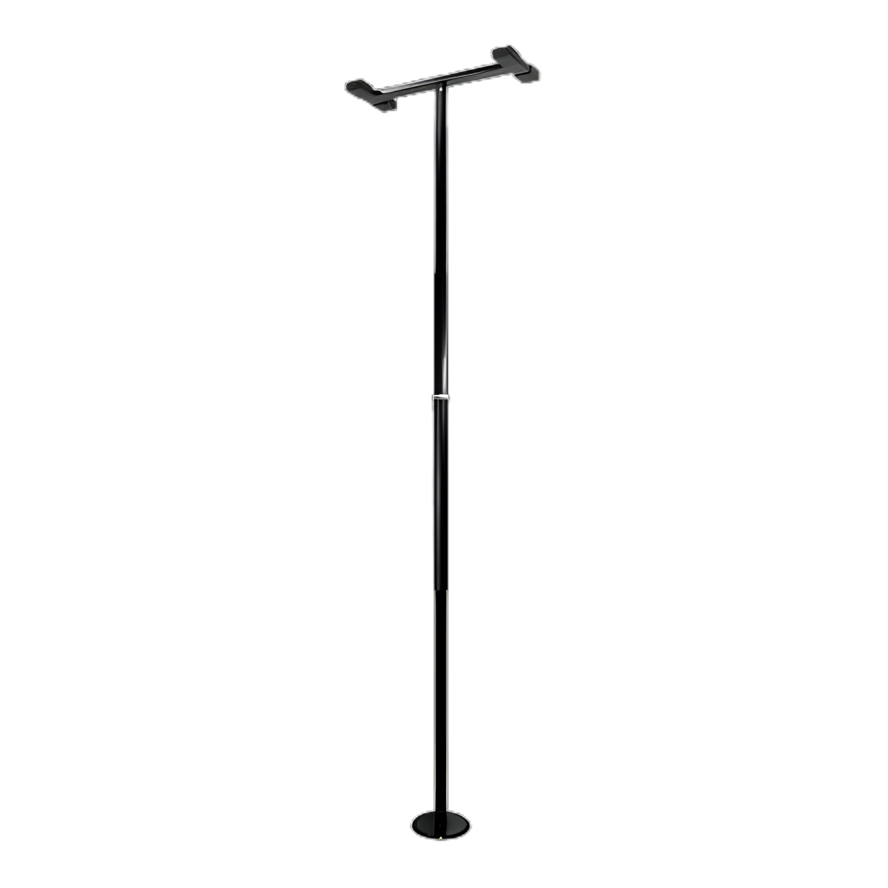 Stander™ Security Pole and Grab Bar in Black Powder-Coated Steel for Mobility Support