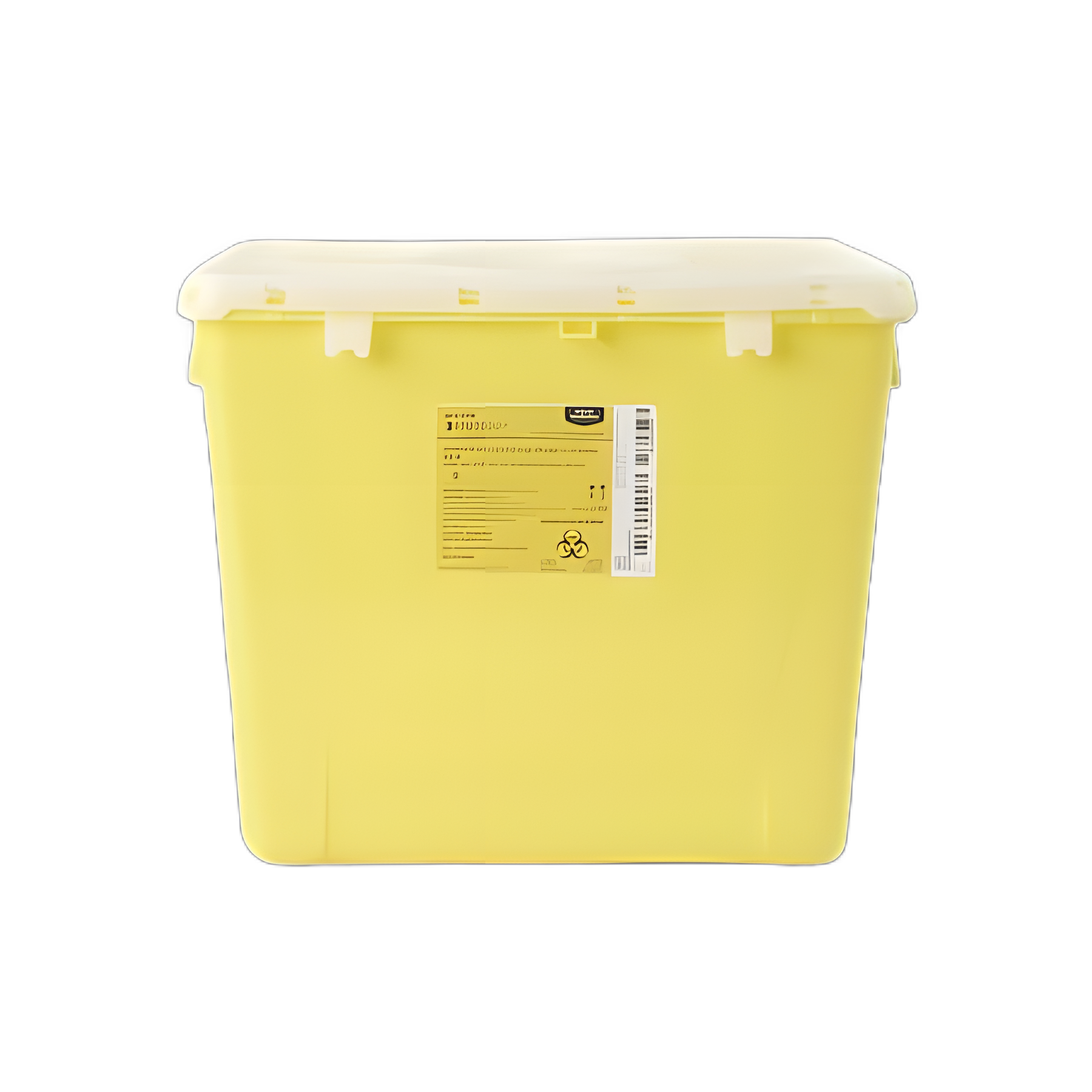 Chemotherapy Waste Container McKesson Prevent® Yellow Base 13-1/2 H X 17-3/10 W X 13 L Inch Vertical Entry 8 Gallon