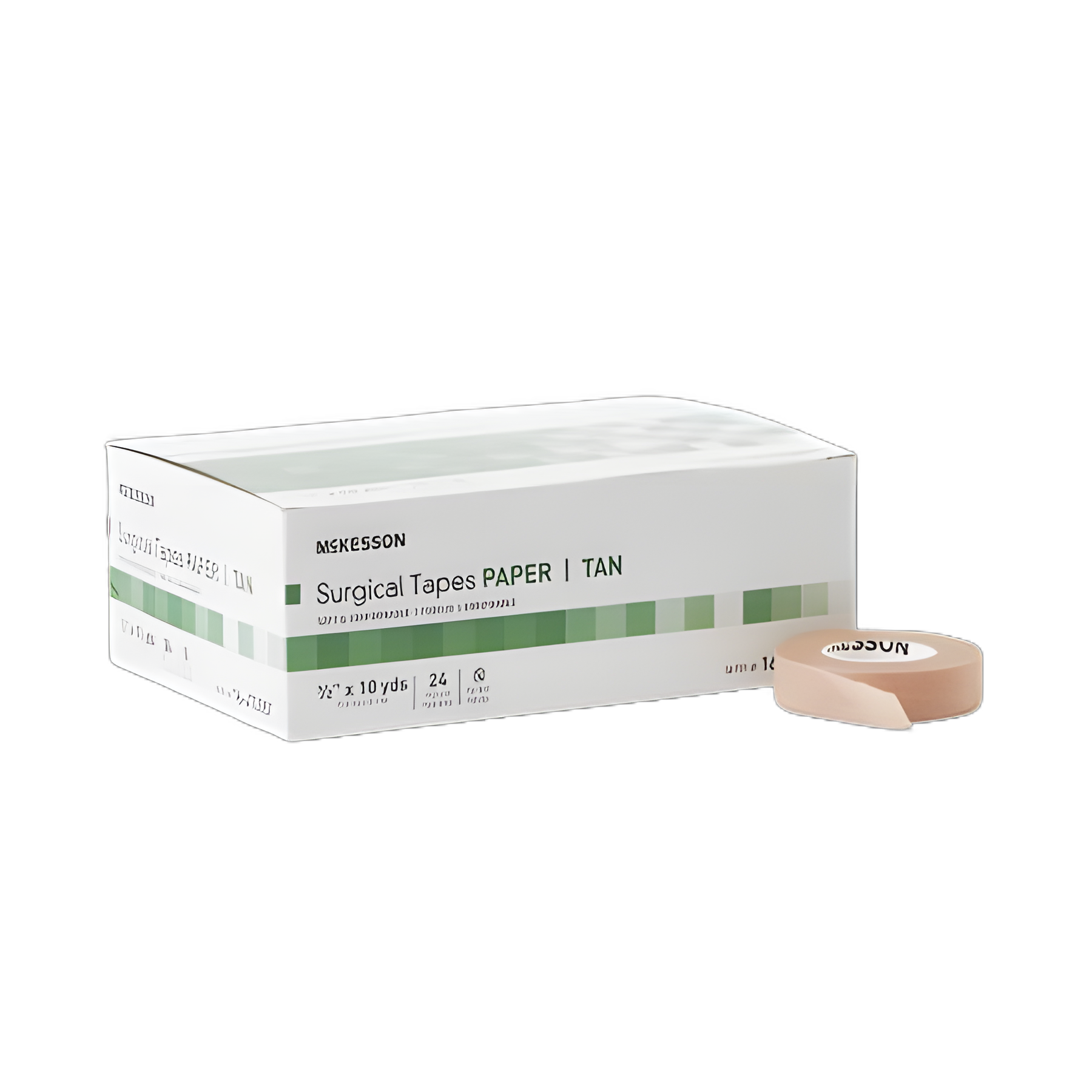 McKesson Tan Medical Tape, 1/2 Inch x 10 Yards, Non-Sterile, Latex-Free Paper Tape