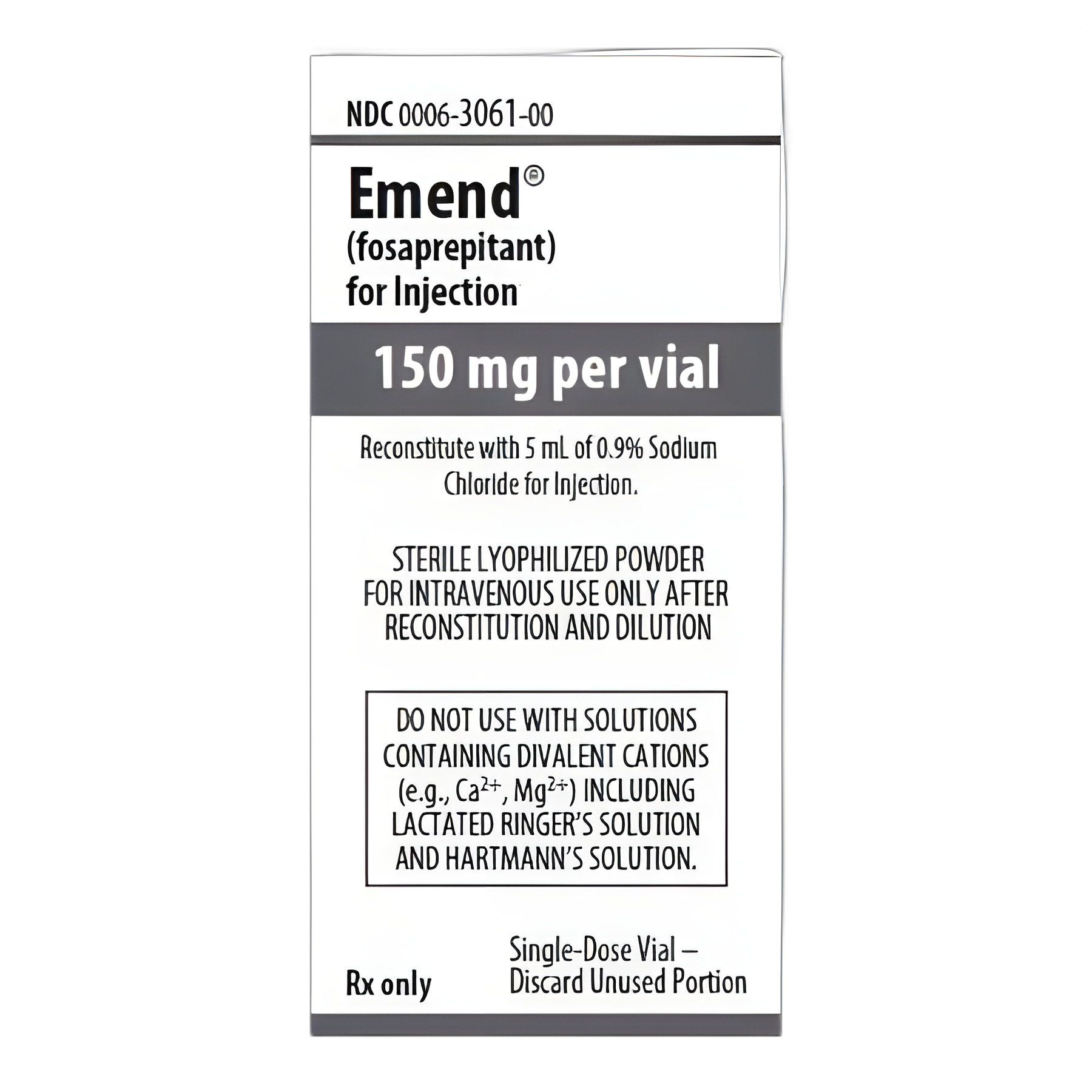 Emend® Fosaprepitant Dimeglumine 150 mg Injection - Neurokinin-1 Receptor Antagonist
