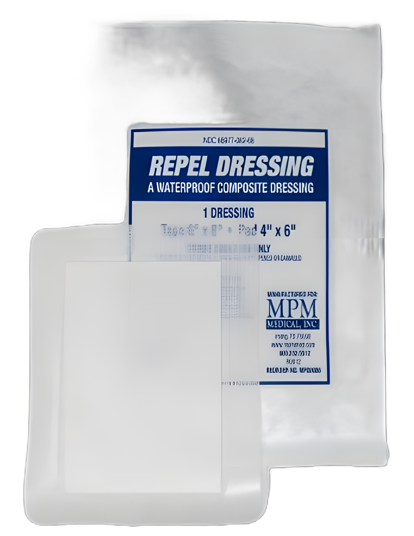 Composite Dressing Repel™ 6 X 8 Inch Rectangle Sterile Waterproof Film Backing