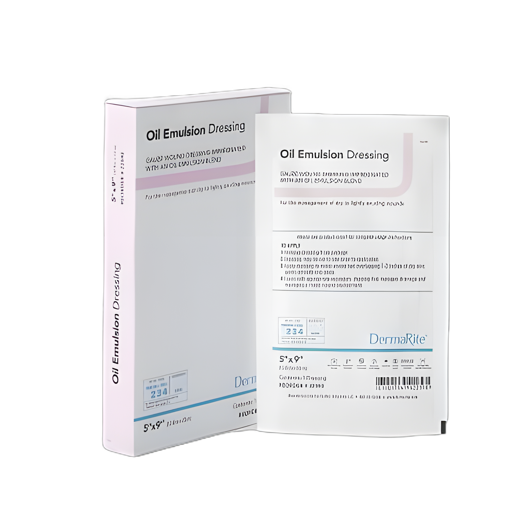 DermaRite® 5x9 Inch Sterile Oil Emulsion Impregnated Dressing for Advanced Wound Care