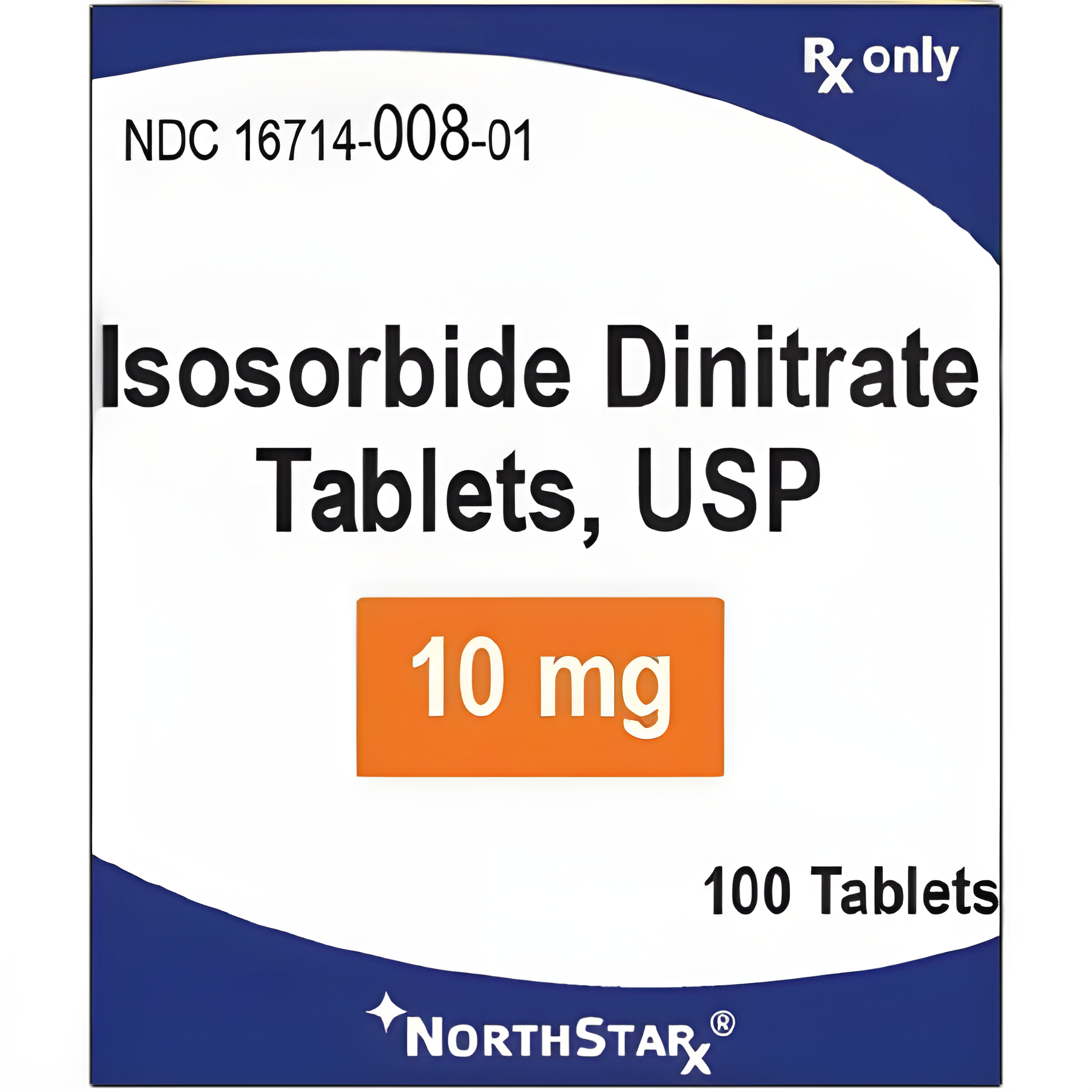 Isosorbide Dinitrate 10 mg Tablets by NorthStar Rx - Bottle of 100