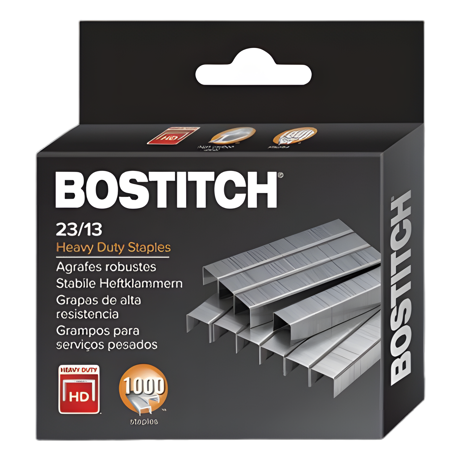 Premium Heavy-Duty Staples, 0.5" Leg, 0.5" Crown, Steel, 1,000/Box