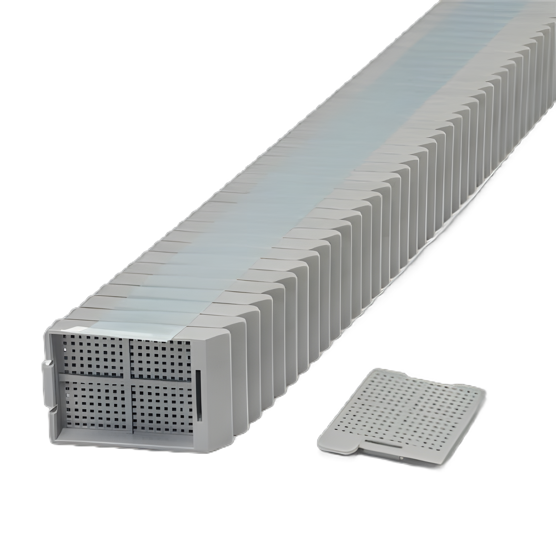 Biopsy Cassette Swingsette™ Acetal Gray for Leica & Sakura Printers