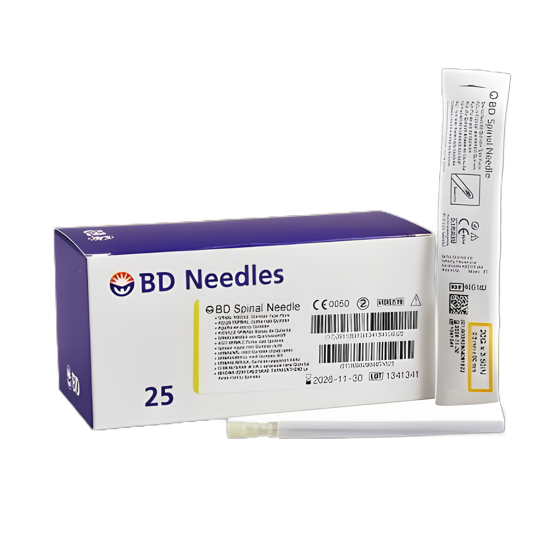Spinal Needle BD™ 3-1/2 Inch 20 Gauge Quincke Style