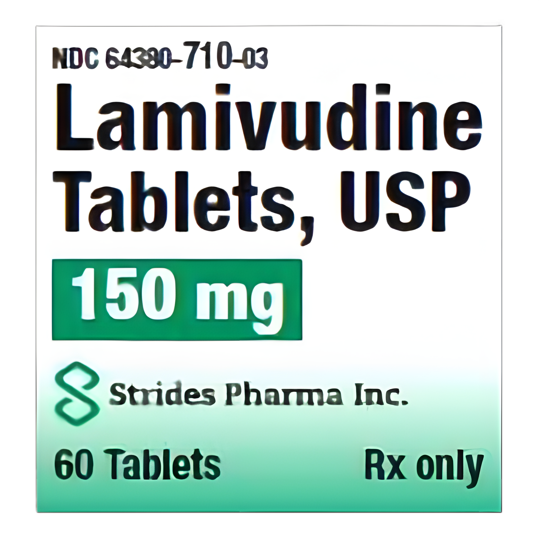 Lamivudine 150 mg HIV Treatment Tablets - Bottle of 60