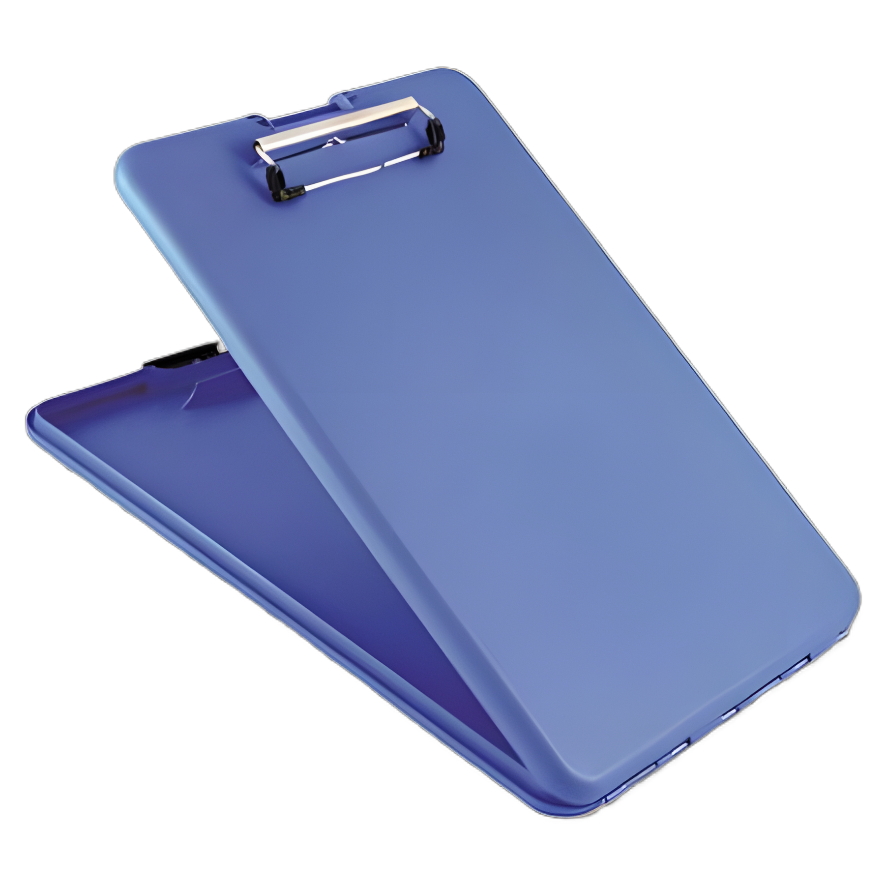 SlimMate Storage Clipboard, 0.5" Clip Capacity, Holds 8.5 x 11 Sheets, Blue